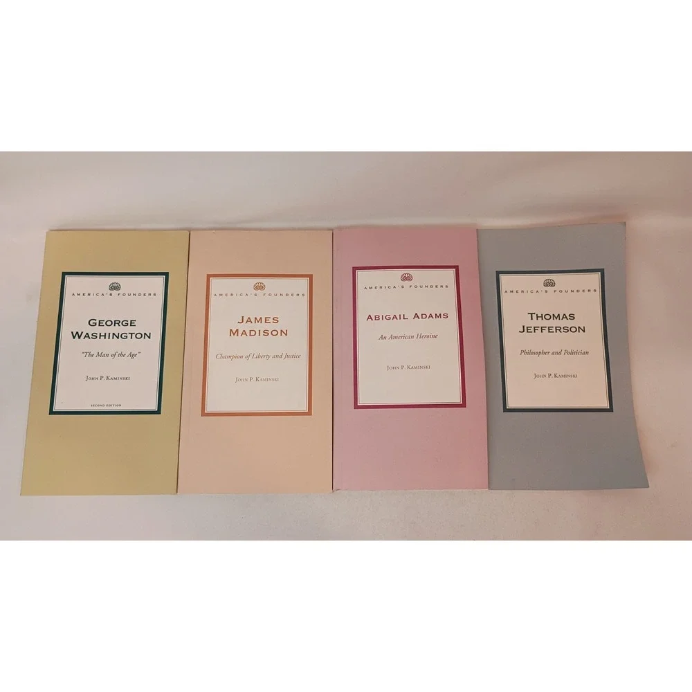 America's Founders by John Kaminski Book Lot of 4 - Washington, Madison, Jeff...